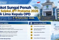 Pemkot Sungai Penuh Buka Seleksi JPT Pratama 2026 untuk Lima Kepala OPD, Simak Syarat dan Jadwalnya. (Gambar: Ilustrasi AI)