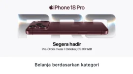 Jangan Ketinggalan, Besok Mulai Pre-Order iPhone 18 Pro! (Foto: Hello Store/Blibli)