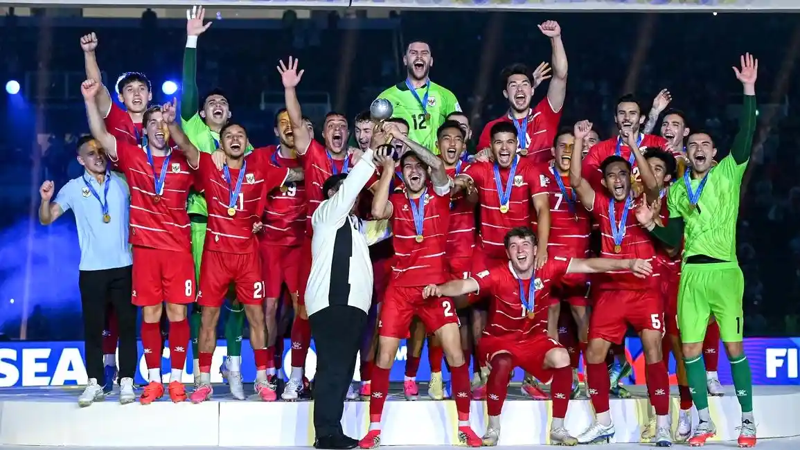Timnas Indonesia Juara FIFA ASEAN Cup 2026. (Foto: KOMPAS.com/ADIL NURSALAM)