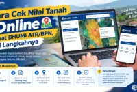 Cara Cek Nilai Tanah Online lewat BHUMI ATR/BPN, Ini Langkahnya. (Gambar: Ilustrasi AI)