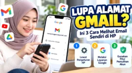 Lupa Alamat Gmail? Ini 3 Cara Melihat Email Sendiri di HP. (Gambar: Ilustrasi AI)