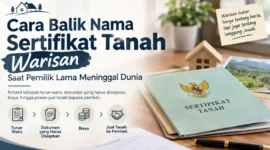 Cara Balik Nama Sertifikat Tanah Warisan Saat Pemilik Lama Meninggal Dunia. (Gambar: Ilustrasi AI)