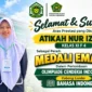 Atikah Nur Izzati, Siswi MAN 1 Kerinci Raih Medali Emas OCI di Cabang Bahasa Indonesia. (Gambar: man1kerinci.mdrsh.id)