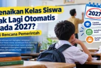 Kenaikan Kelas Siswa Tak Lagi Otomatis pada 2027? Ini Rencana Pemerintah. (Gambar: Ilustrasi AI)