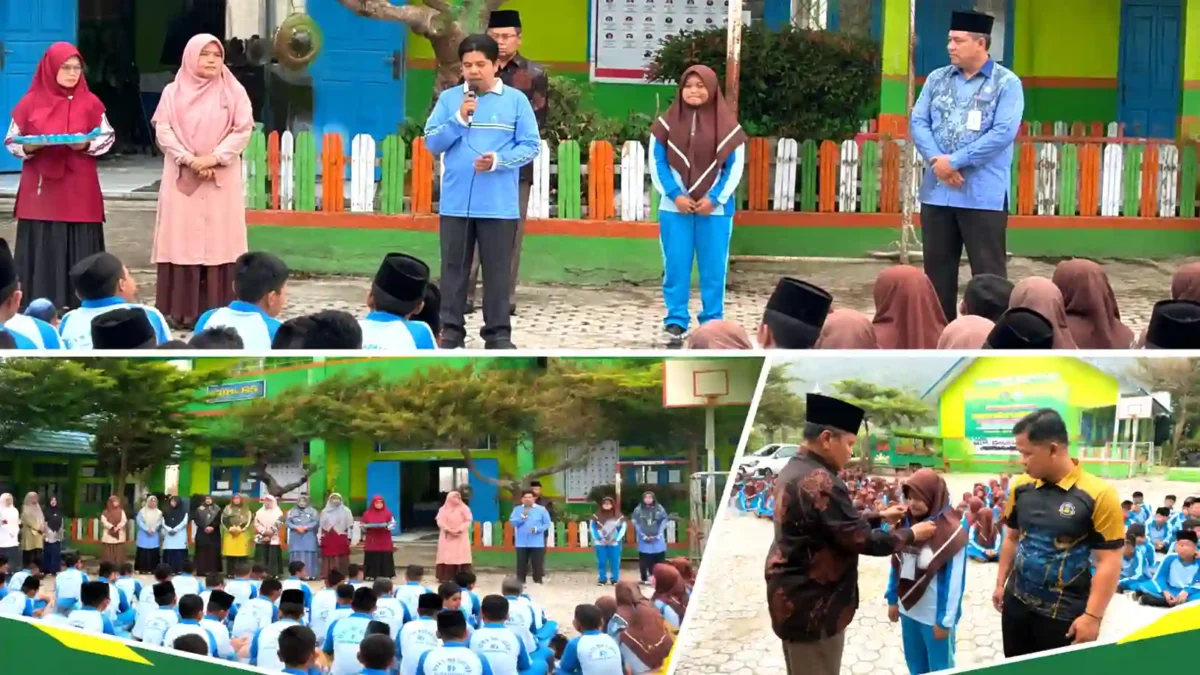 MTsN 6 Kerinci Gelar Pelepasan Peserta OMI Cabang IPA ke Tingkat Provinsi Disertai Pengalungan ID Card. (Foto: mtsn6kerinci.mdrsh.id)
