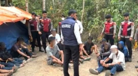 Polda Jambi Amankan 20 Terduga Pengguna Narkoba di Muaro Jambi. (Foto: ANTARA/HO/Humas Polda Jambi)