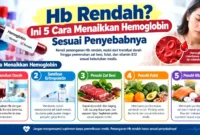 Hb Rendah? Ini 5 Cara Menaikkan Hemoglobin Sesuai Penyebabnya. (Gambar: Ilustrasi AI)