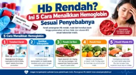Hb Rendah? Ini 5 Cara Menaikkan Hemoglobin Sesuai Penyebabnya. (Gambar: Ilustrasi AI)