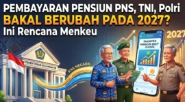 Pembayaran Pensiun PNS, TNI, Polri Bakal Berubah pada 2027? Ini Rencana Menkeu. (Gambar: Ilustrasi AI)