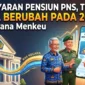 Pembayaran Pensiun PNS, TNI, Polri Bakal Berubah pada 2027? Ini Rencana Menkeu. (Gambar: Ilustrasi AI)